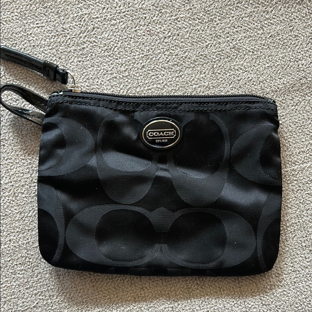 Coach Black Wristlet